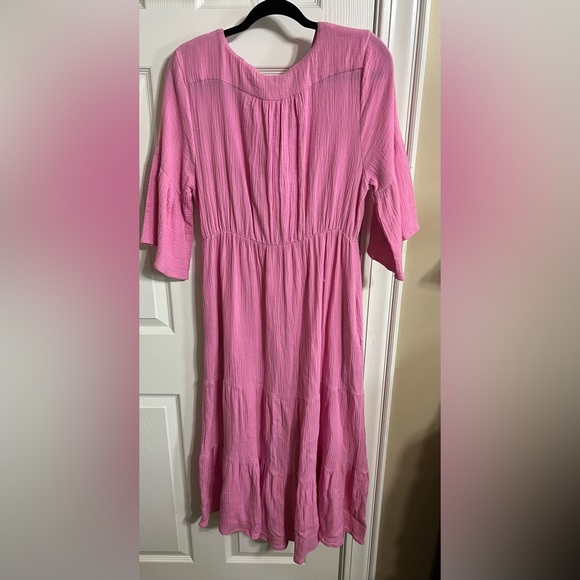 NEW Button Front MIDI Dress - Picture 2 of 2